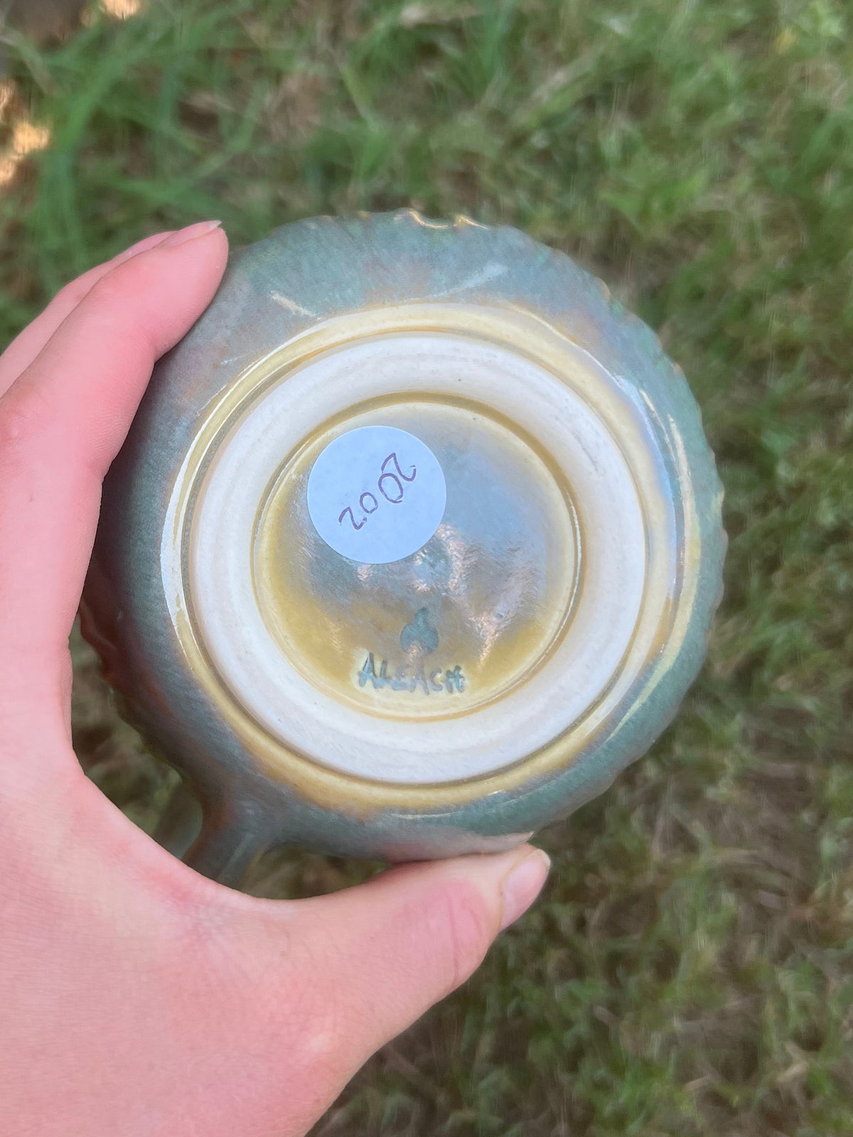 Toasted Sage Carved Mug