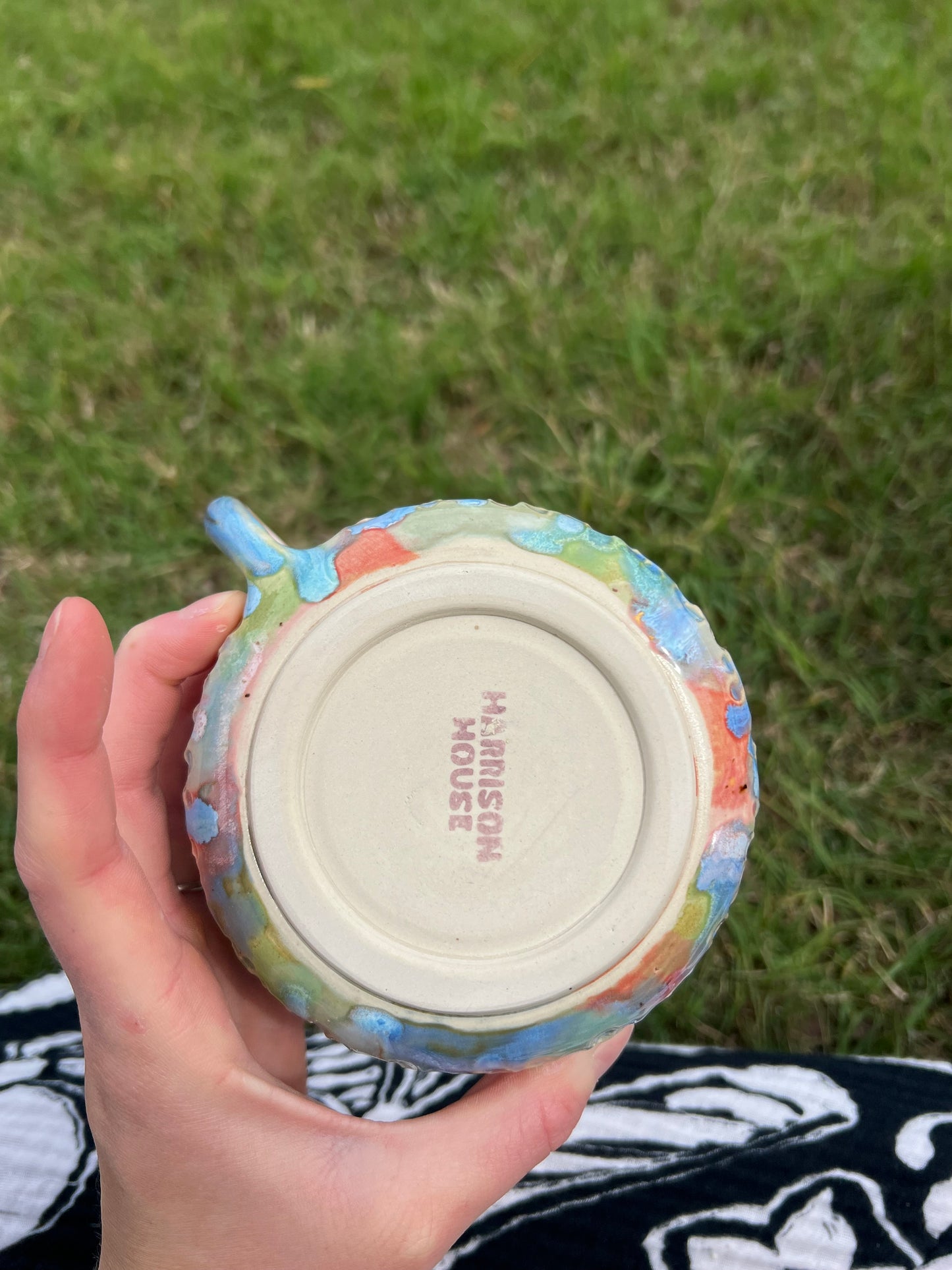 Pastel dream carved latte mug 1