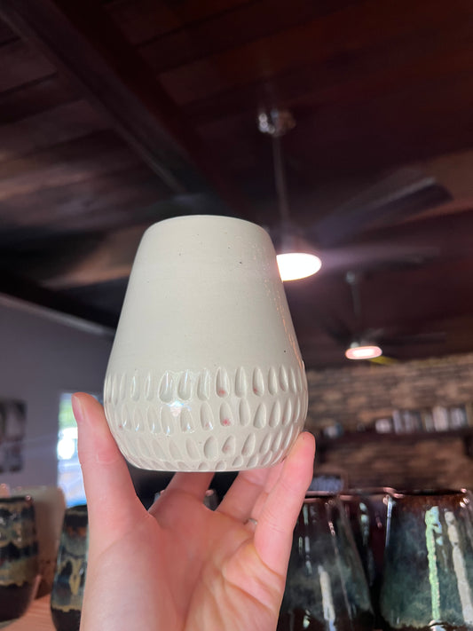 Dimpled Bone Wine Cups