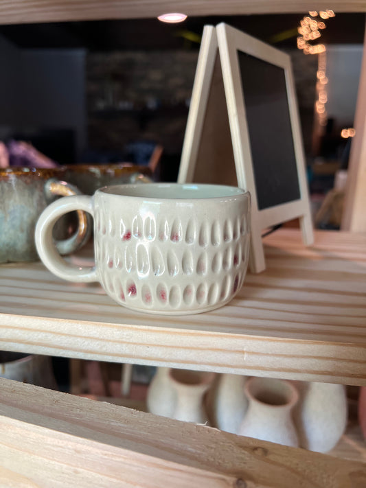 Carved Bone Espresso Mug