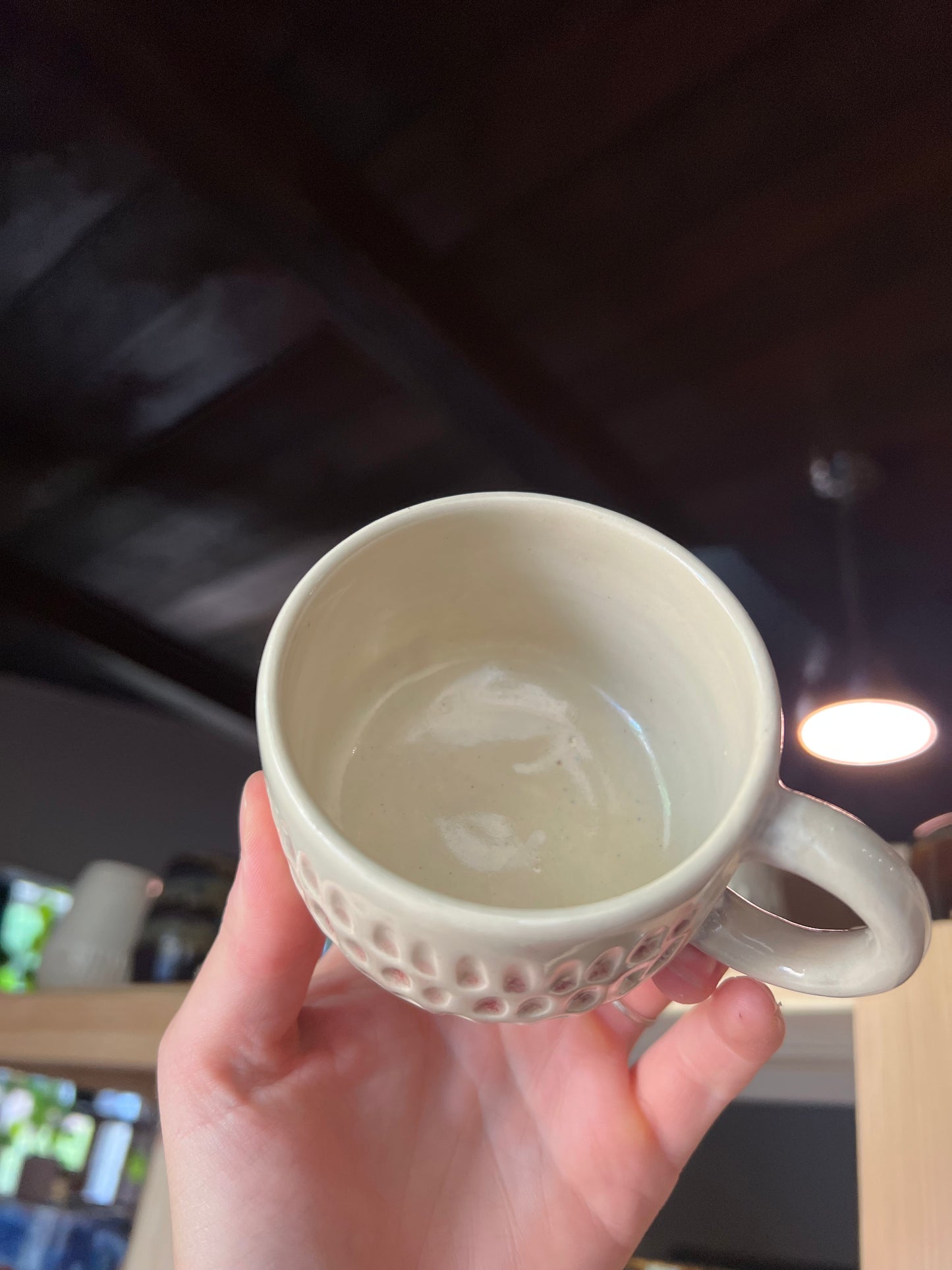 Carved Bone Espresso Mug
