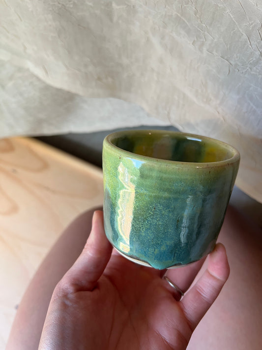 Green Drip Pencil Cup
