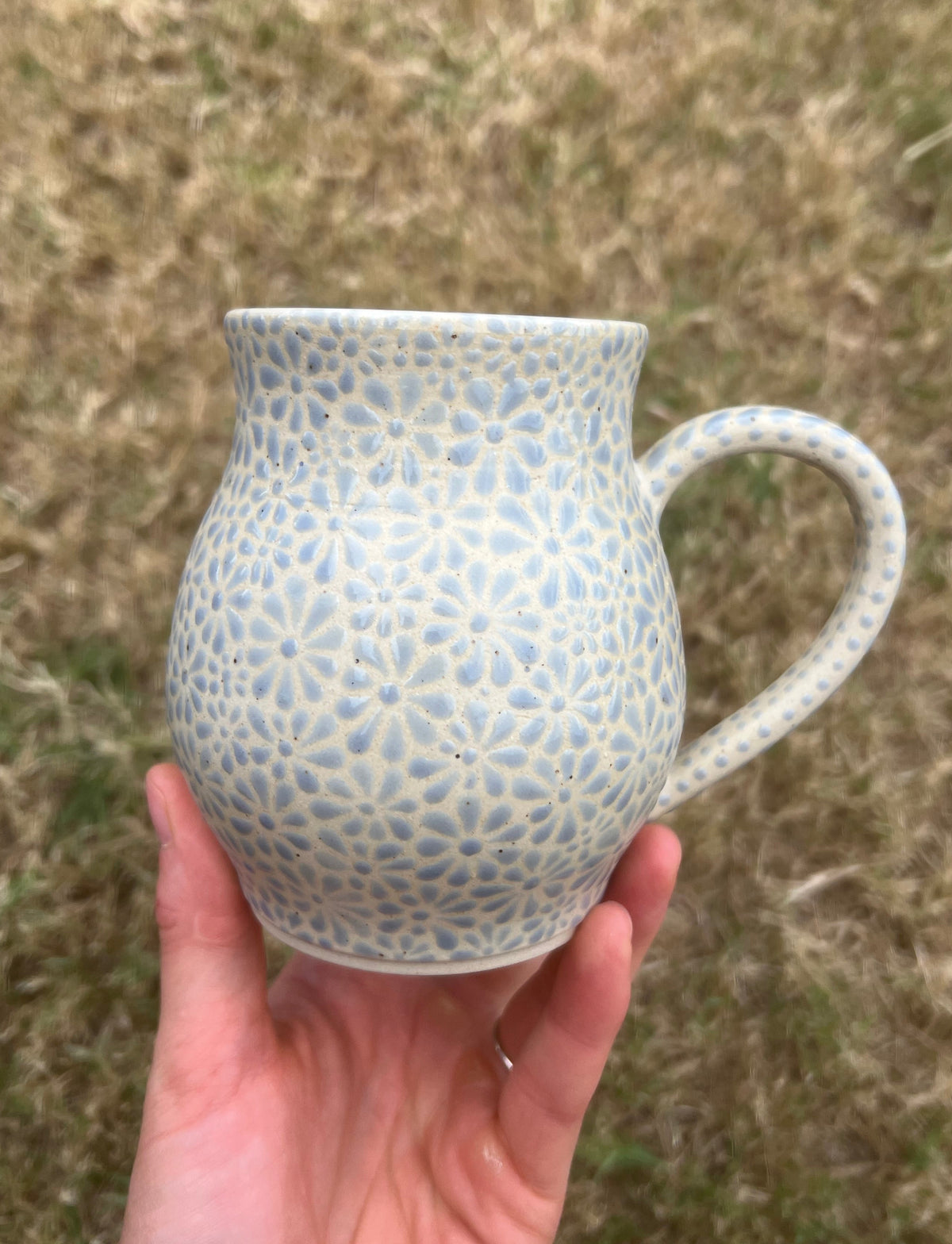 Light Blue Talavera Inspired Mug 3