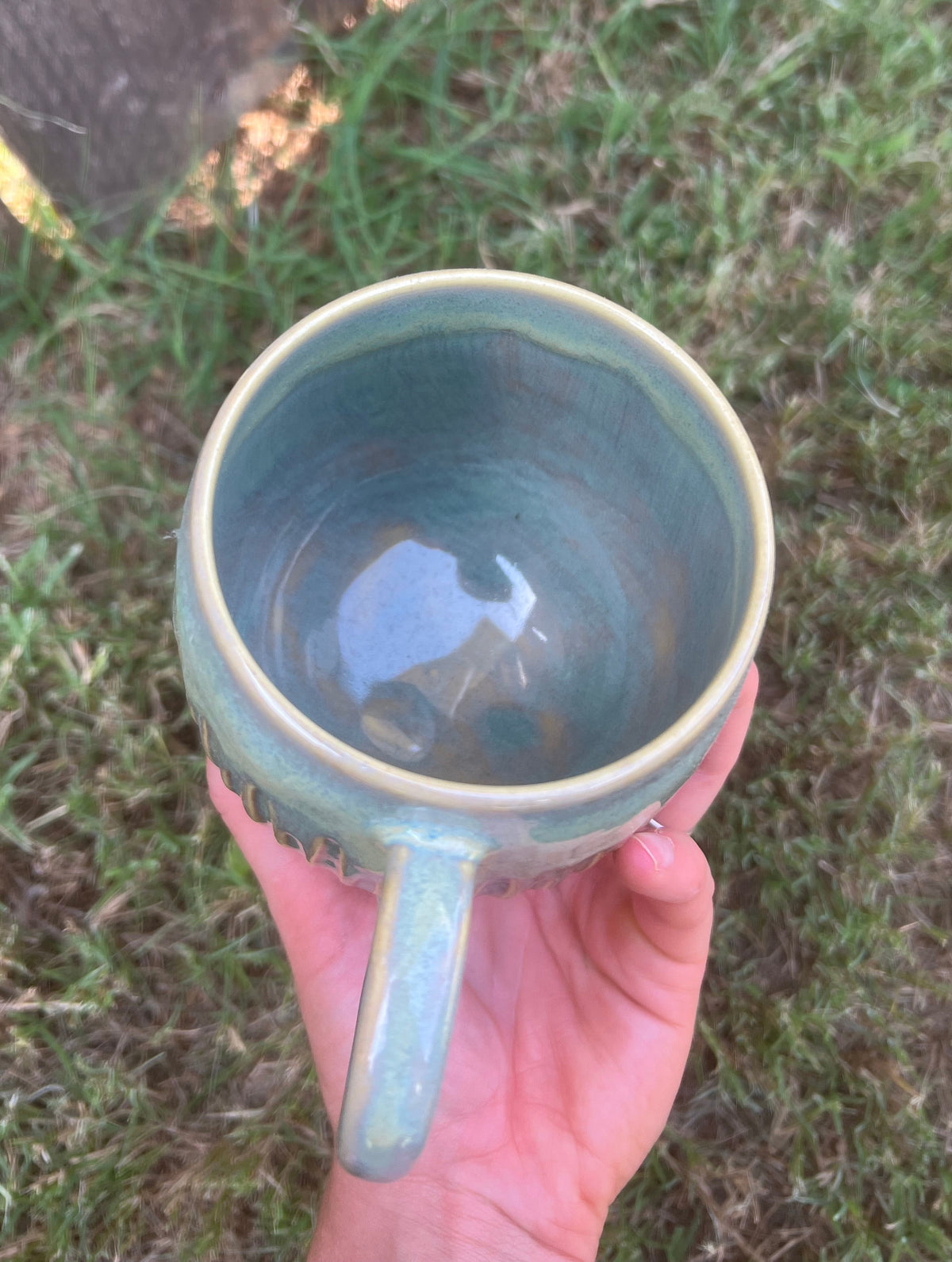 Toasted Sage Carved Mug