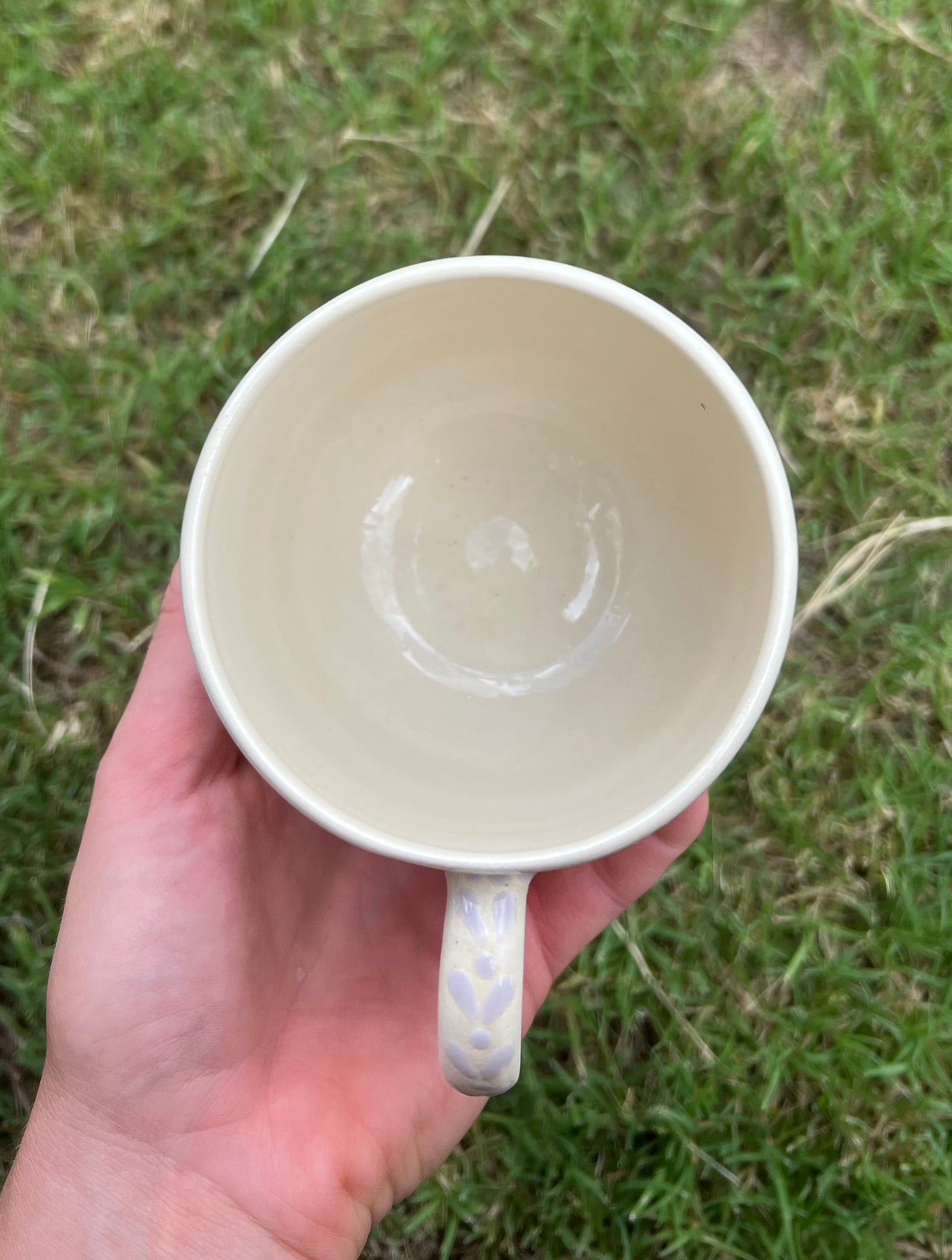 Light Periwinkle Talavera Inspired Mug