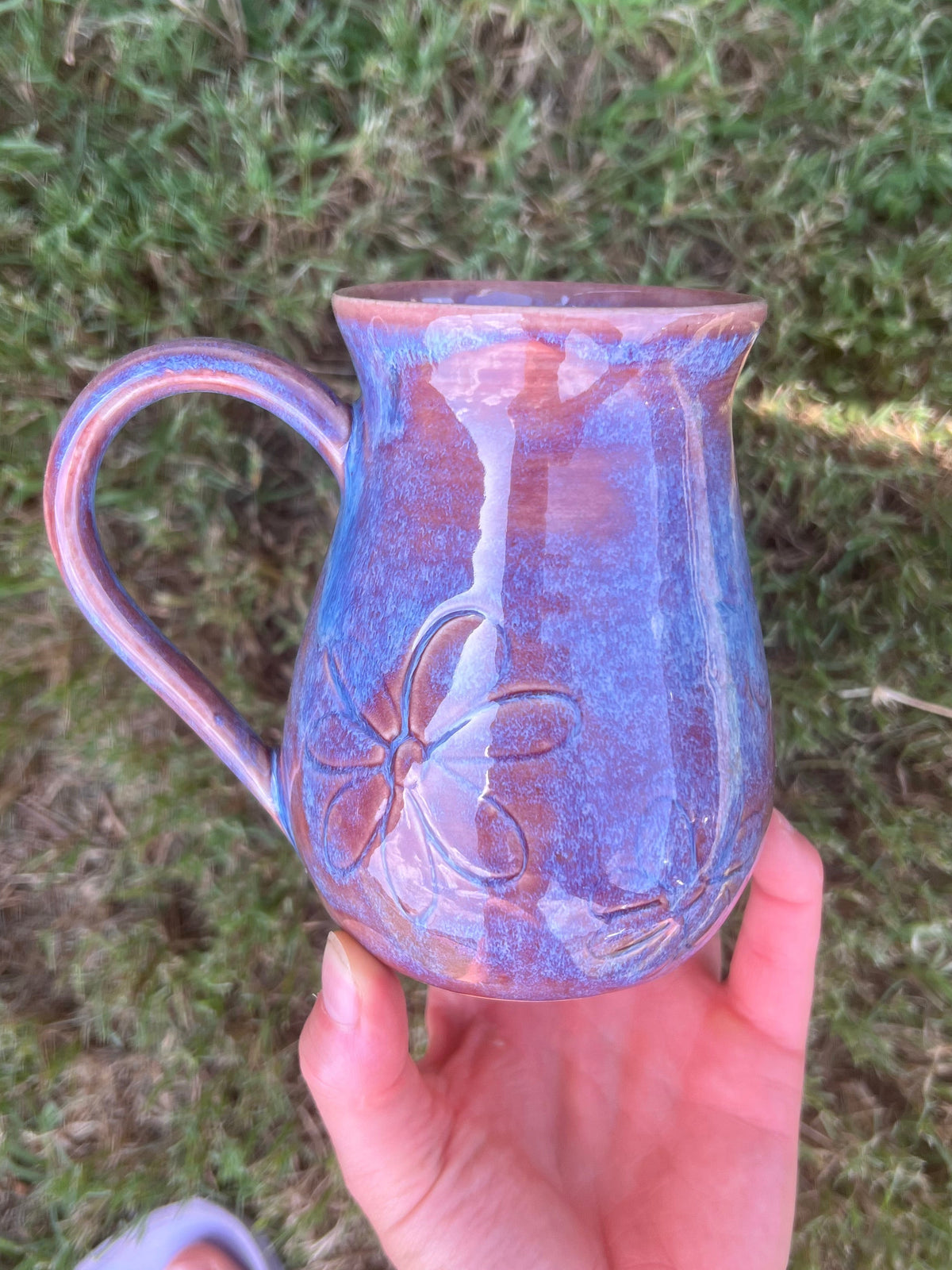 Purple Shift Flower Mug