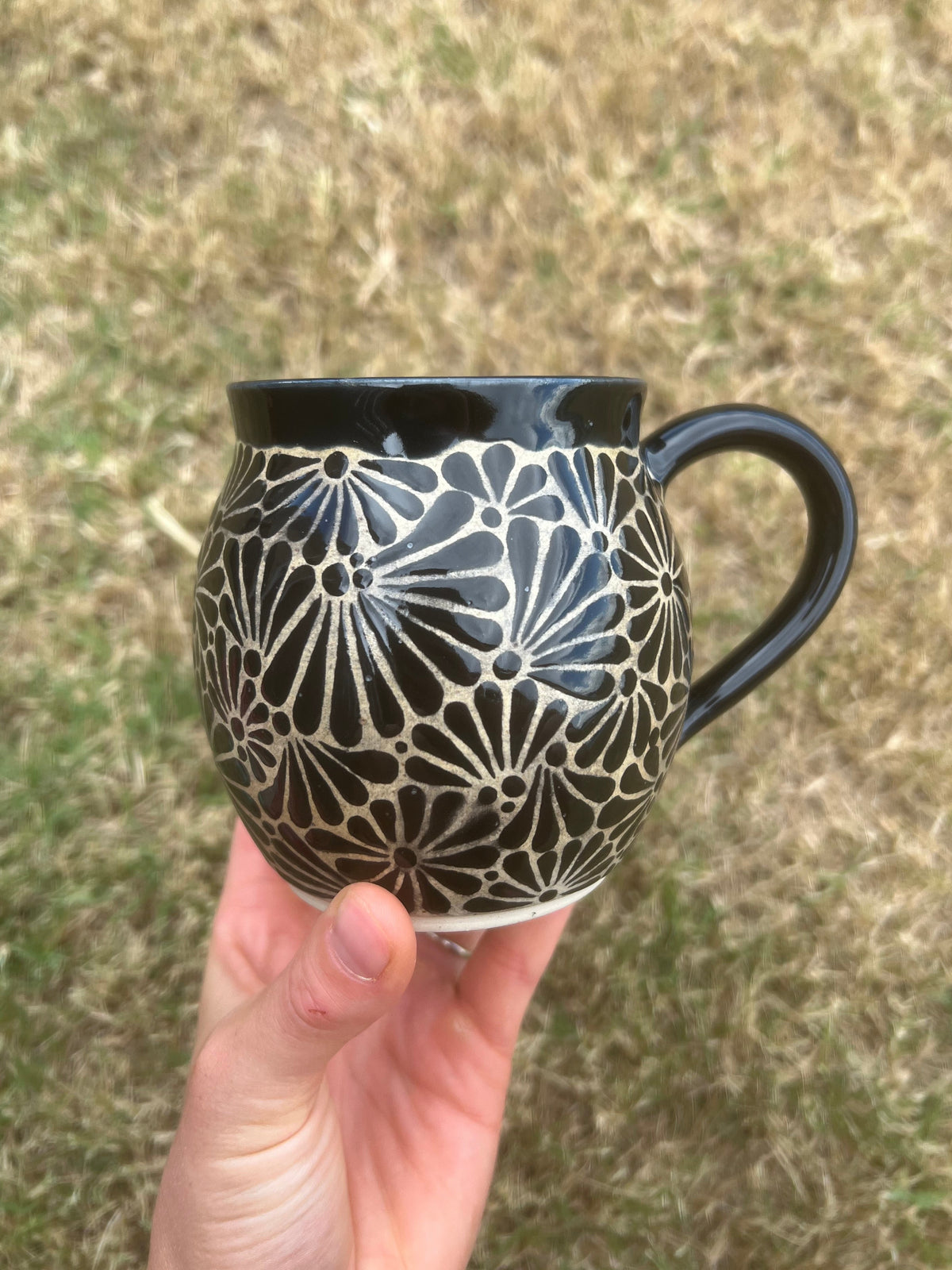 Black Talavera Inspired Mug 2