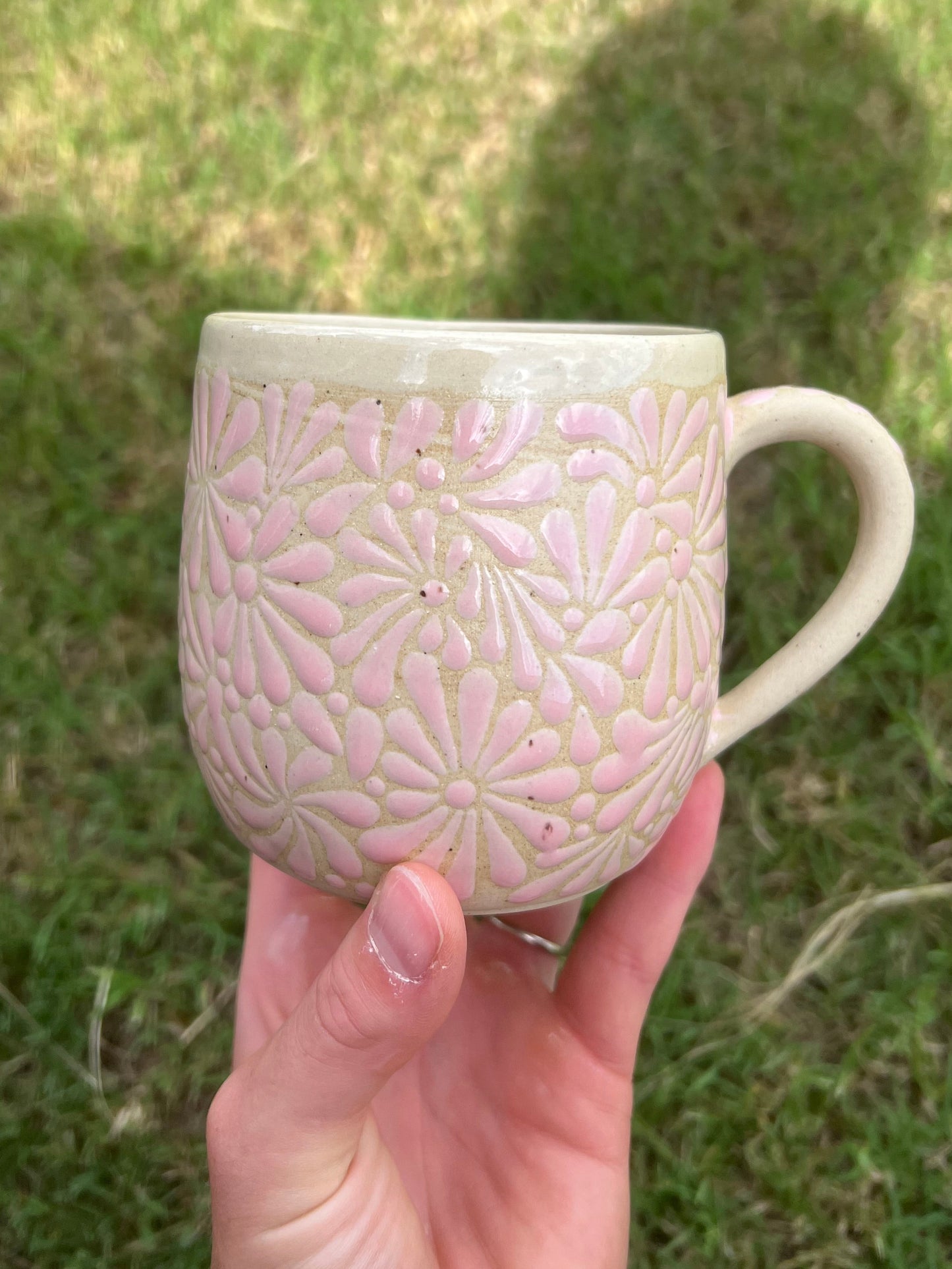 Pink Talavera Inspired Mug