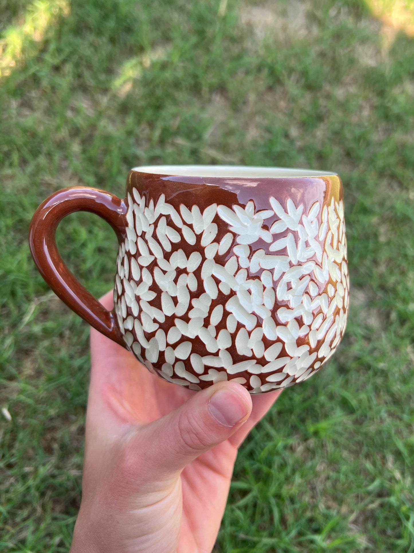 Brick Red Textured Mug