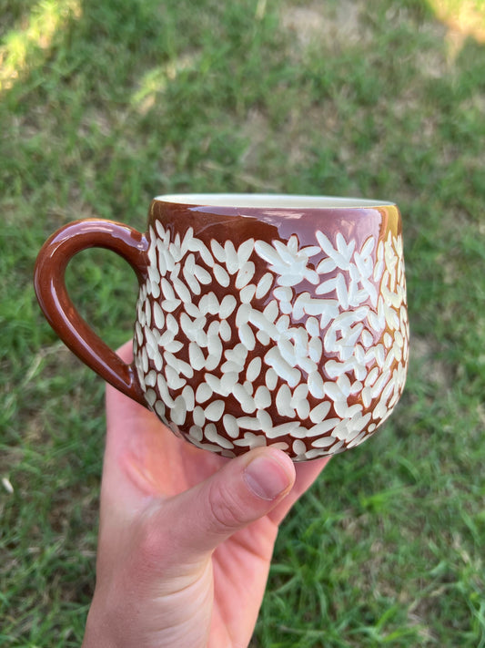 Brick Red Textured Mug
