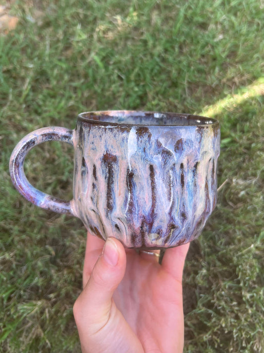 Pink Showers Dark Carved Mug
