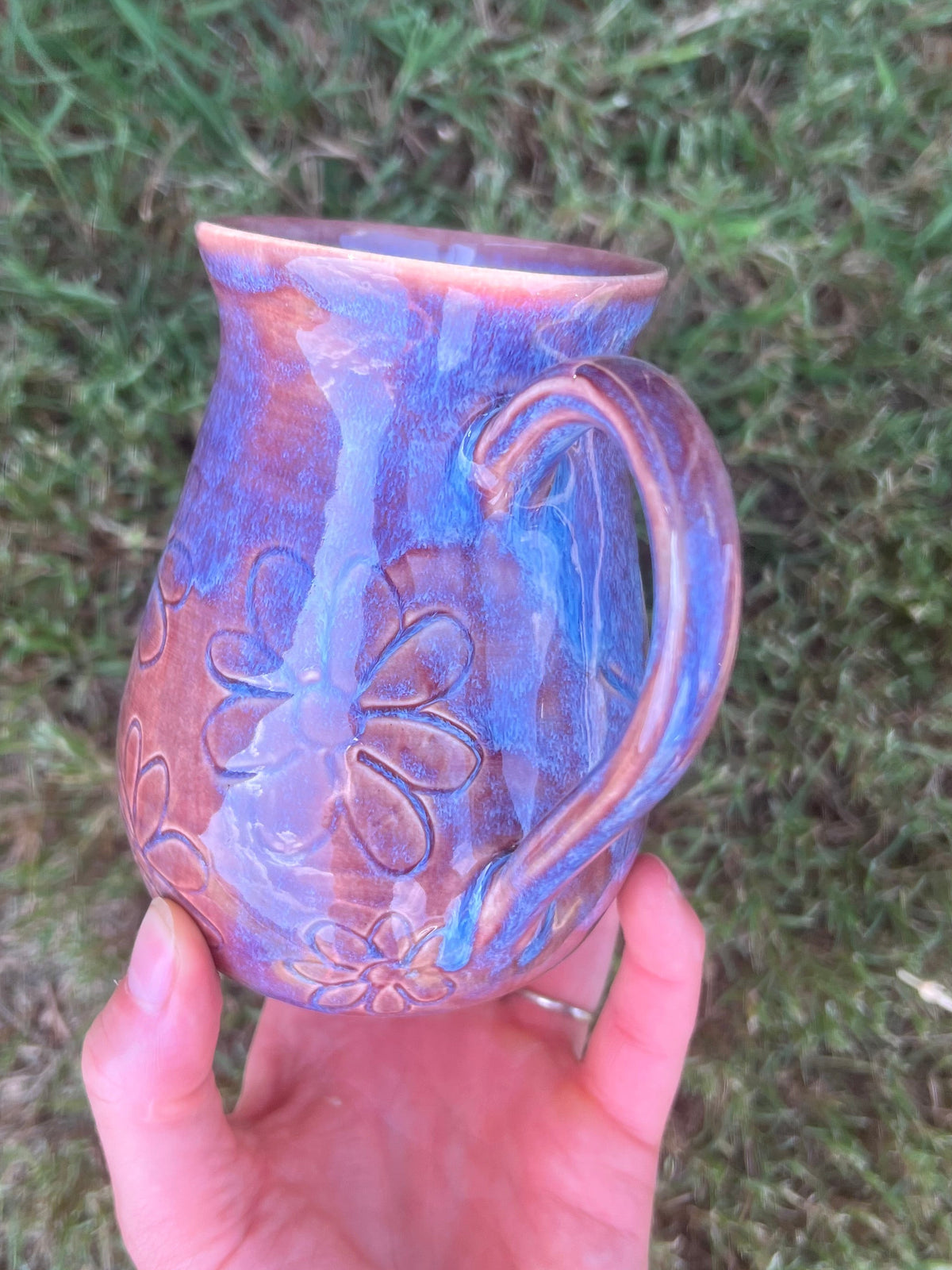 Purple Shift Flower Mug