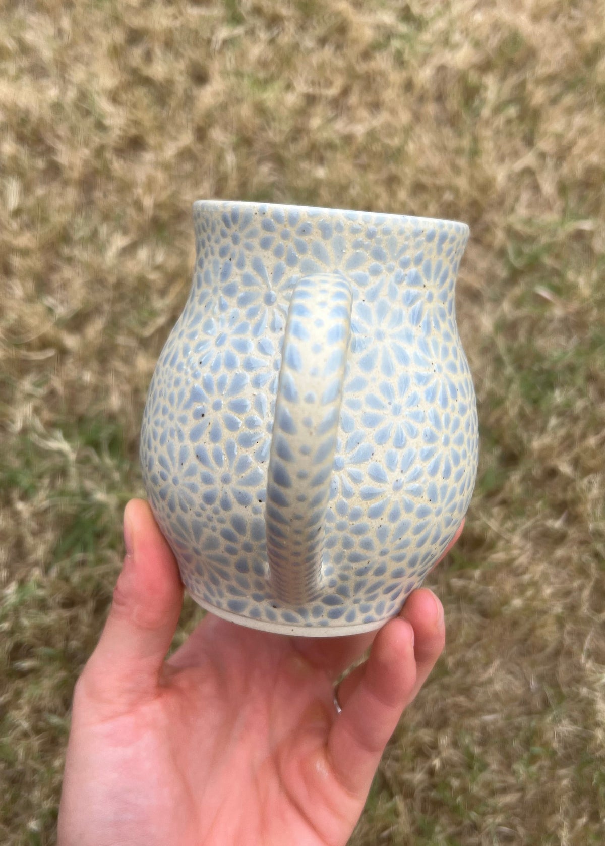 Light Blue Talavera Inspired Mug 3