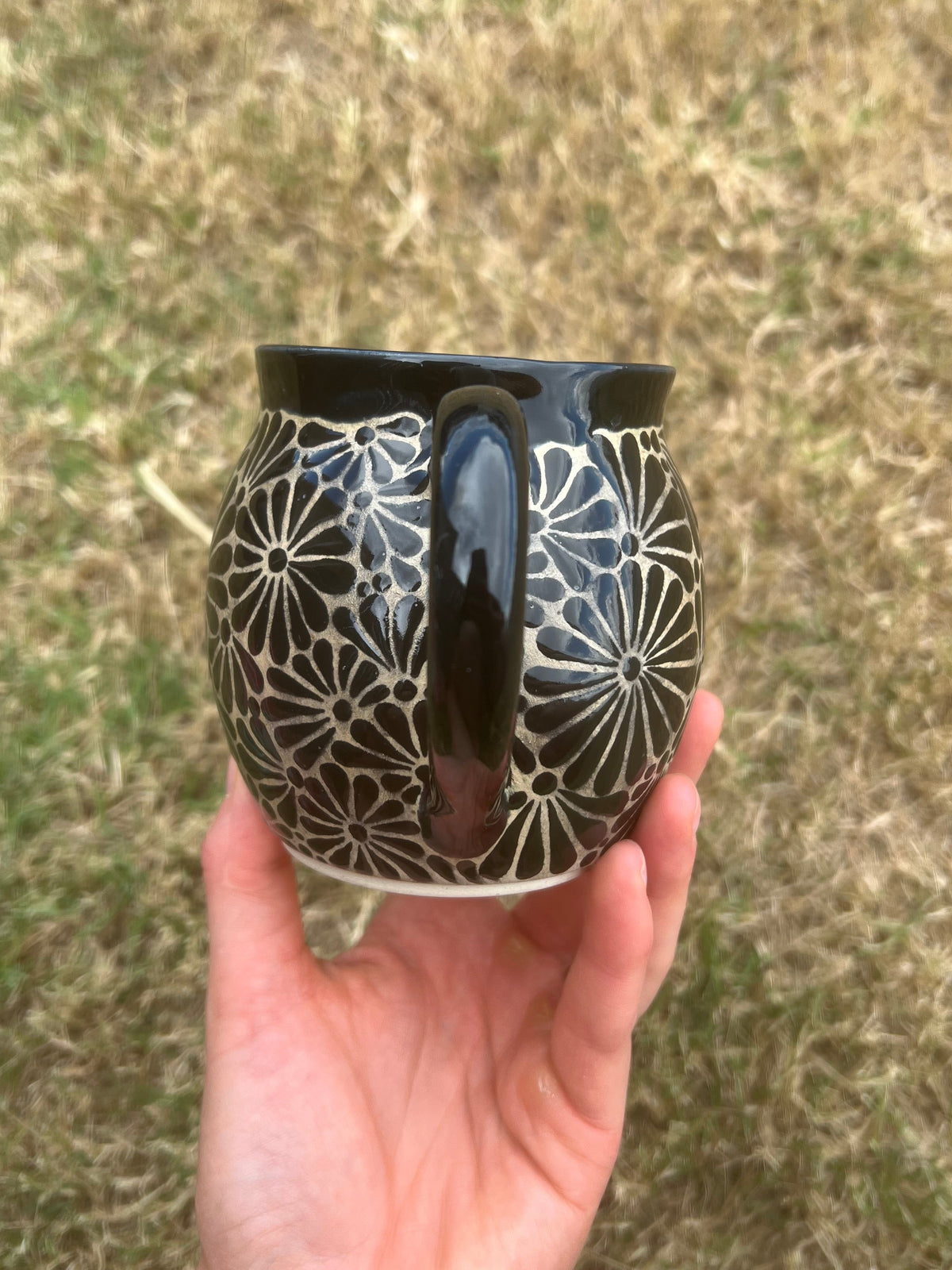Black Talavera Inspired Mug 2