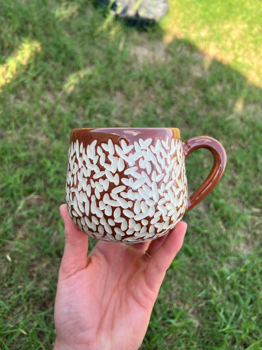 Brick Red Textured Mug