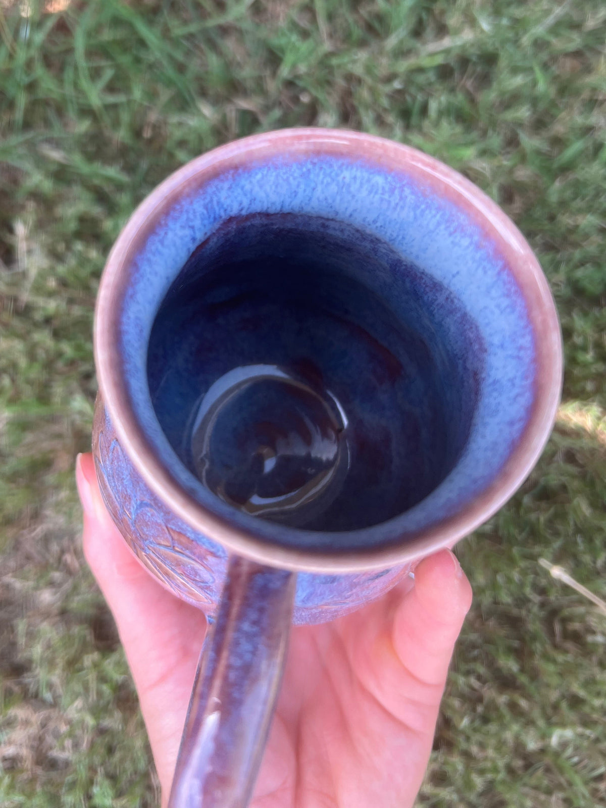 Purple Shift Flower Mug