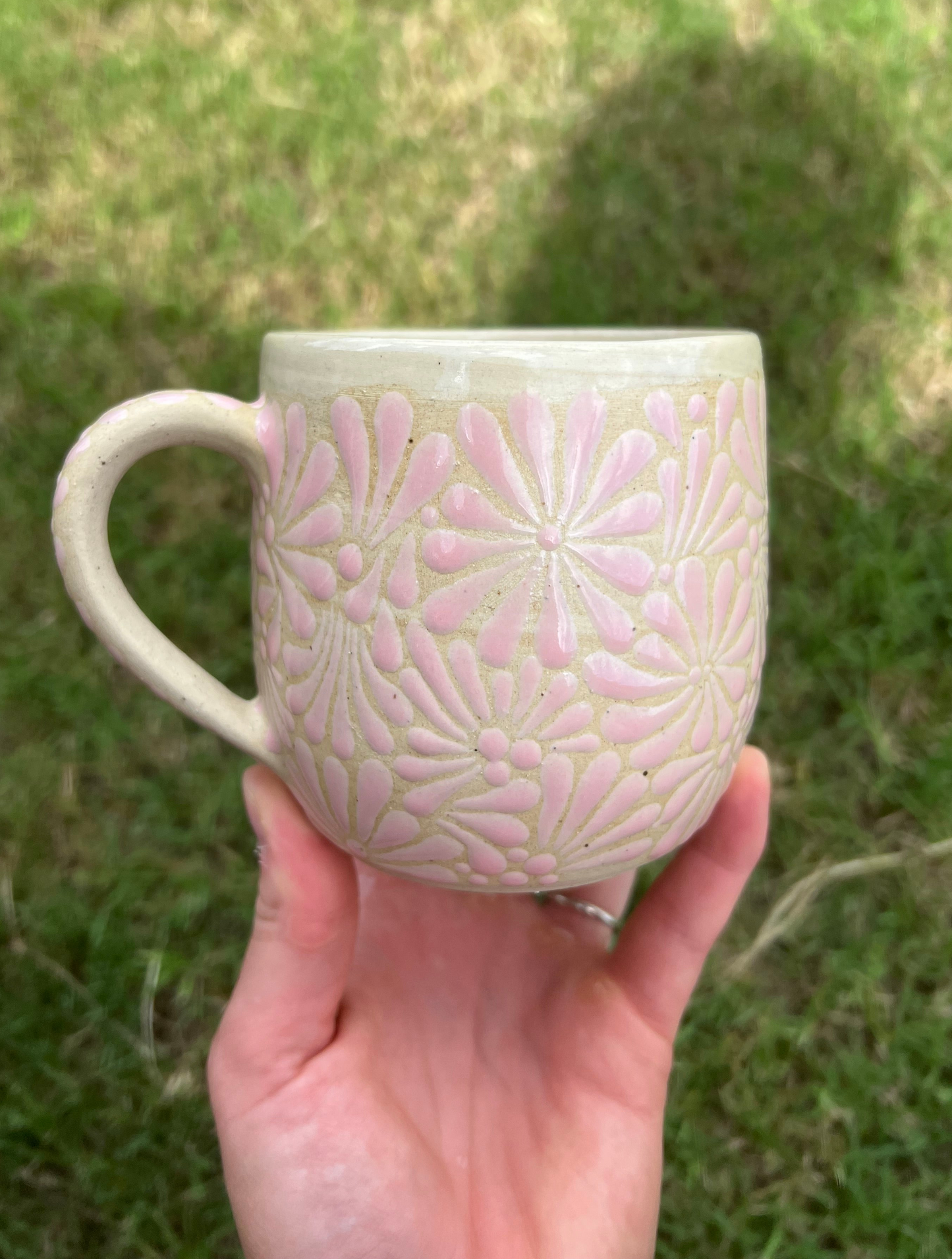 Pink Talavera Inspired Mug