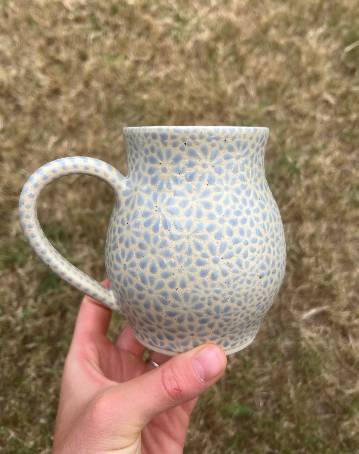 Light Blue Talavera Inspired Mug 3