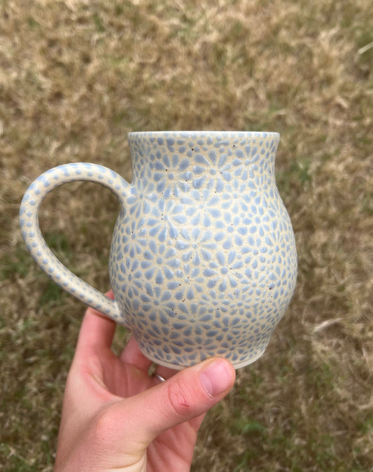 Light Blue Talavera Inspired Mug 3