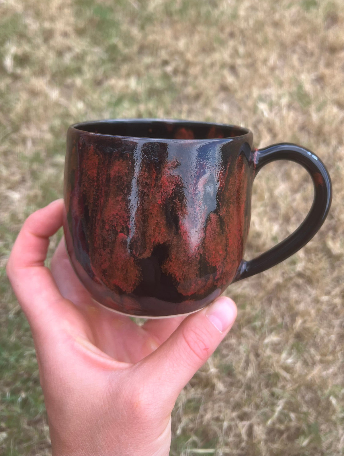 Black Red Ghost Mug