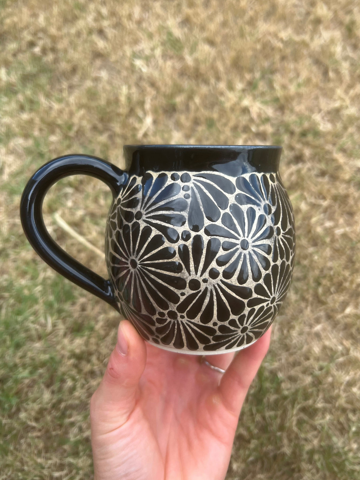 Black Talavera Inspired Mug 2