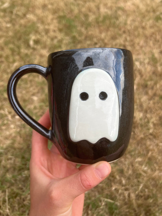 Oil Spot Ghost Mug