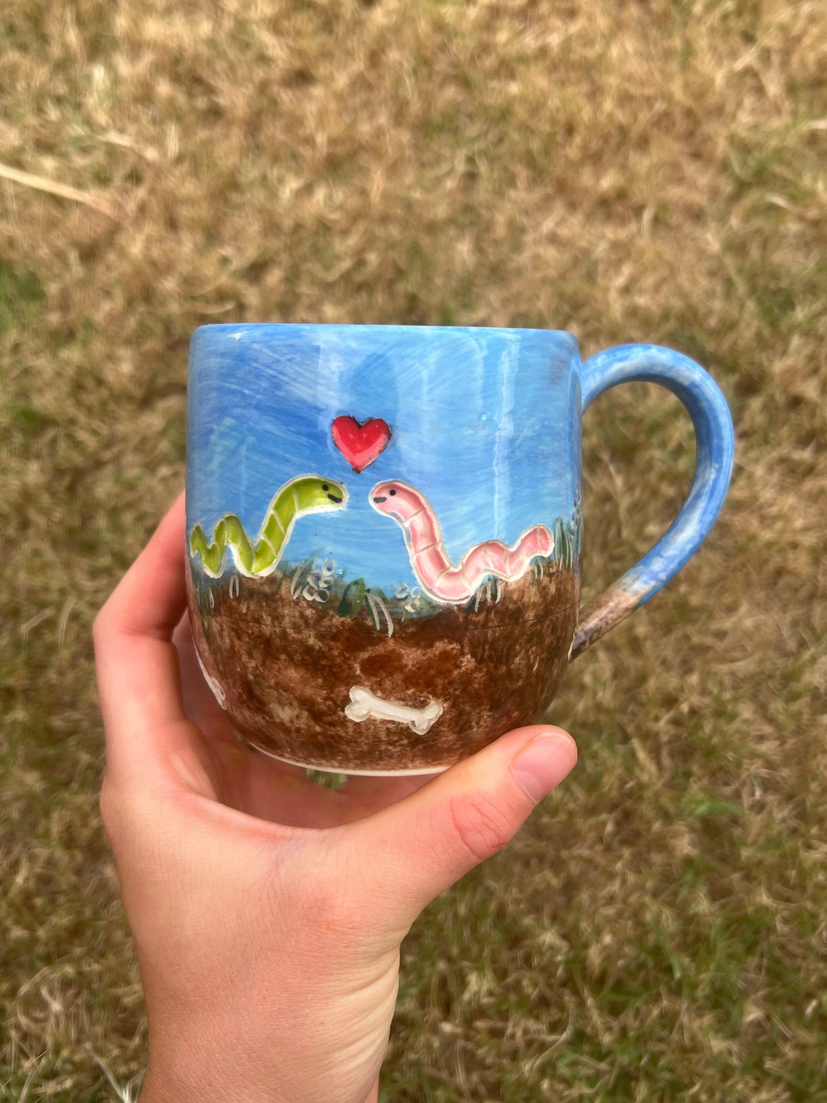 Worms carved lyrics mug