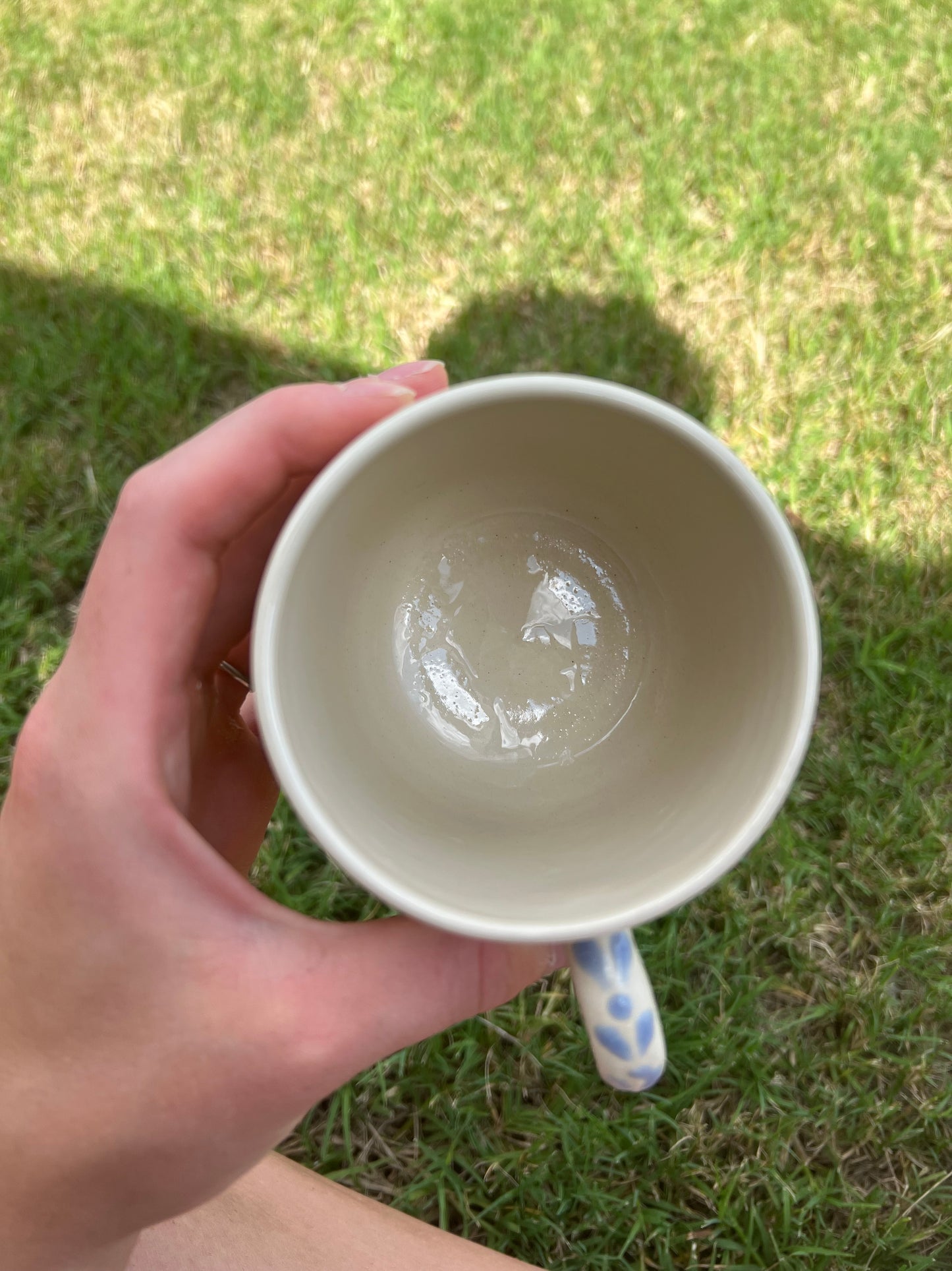 SECONDS Light Blue Talavera Inspired Mug
