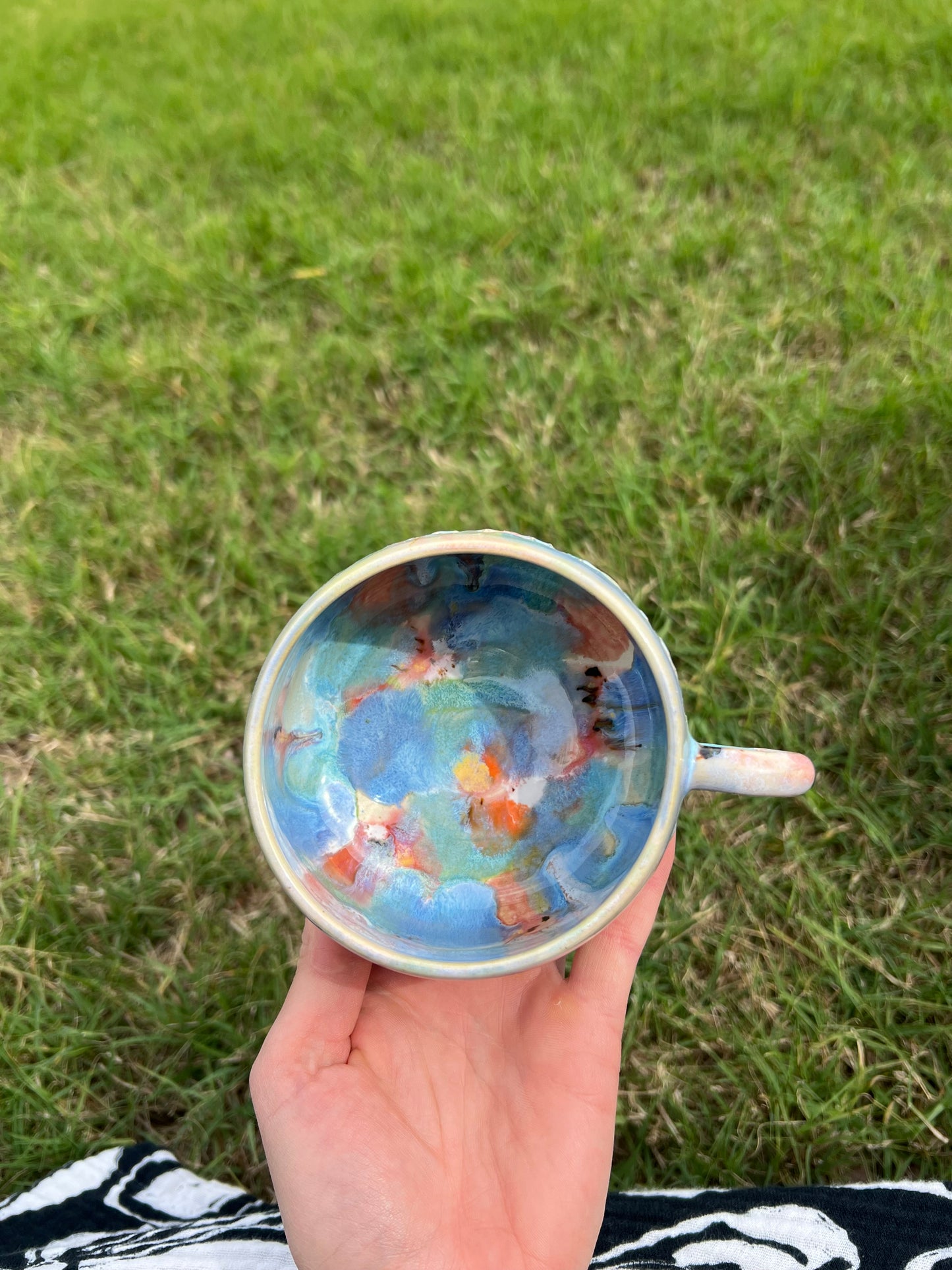 Pastel dream carved latte mug 2