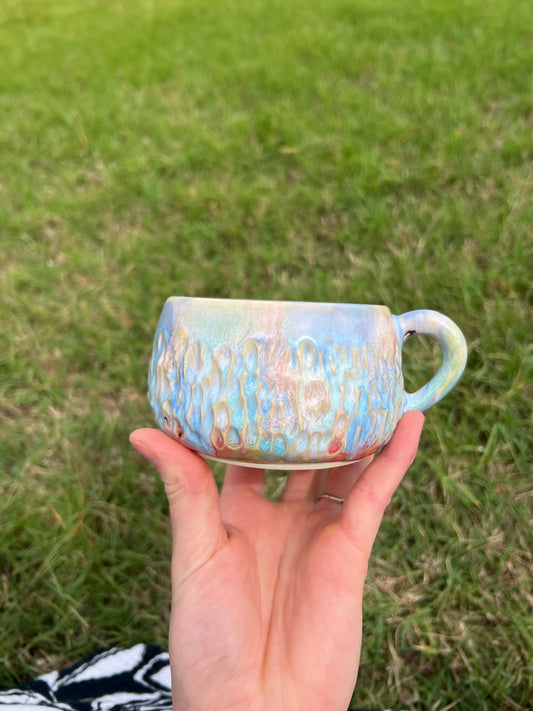 Pastel dream carved latte mug 3