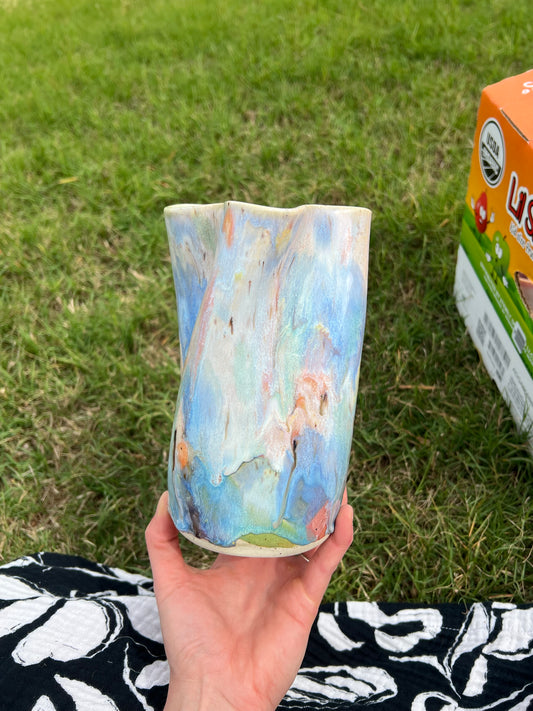 Pastel dream medium organic vase