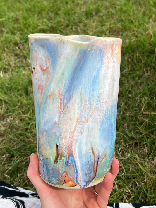 Pastel dream medium organic vase