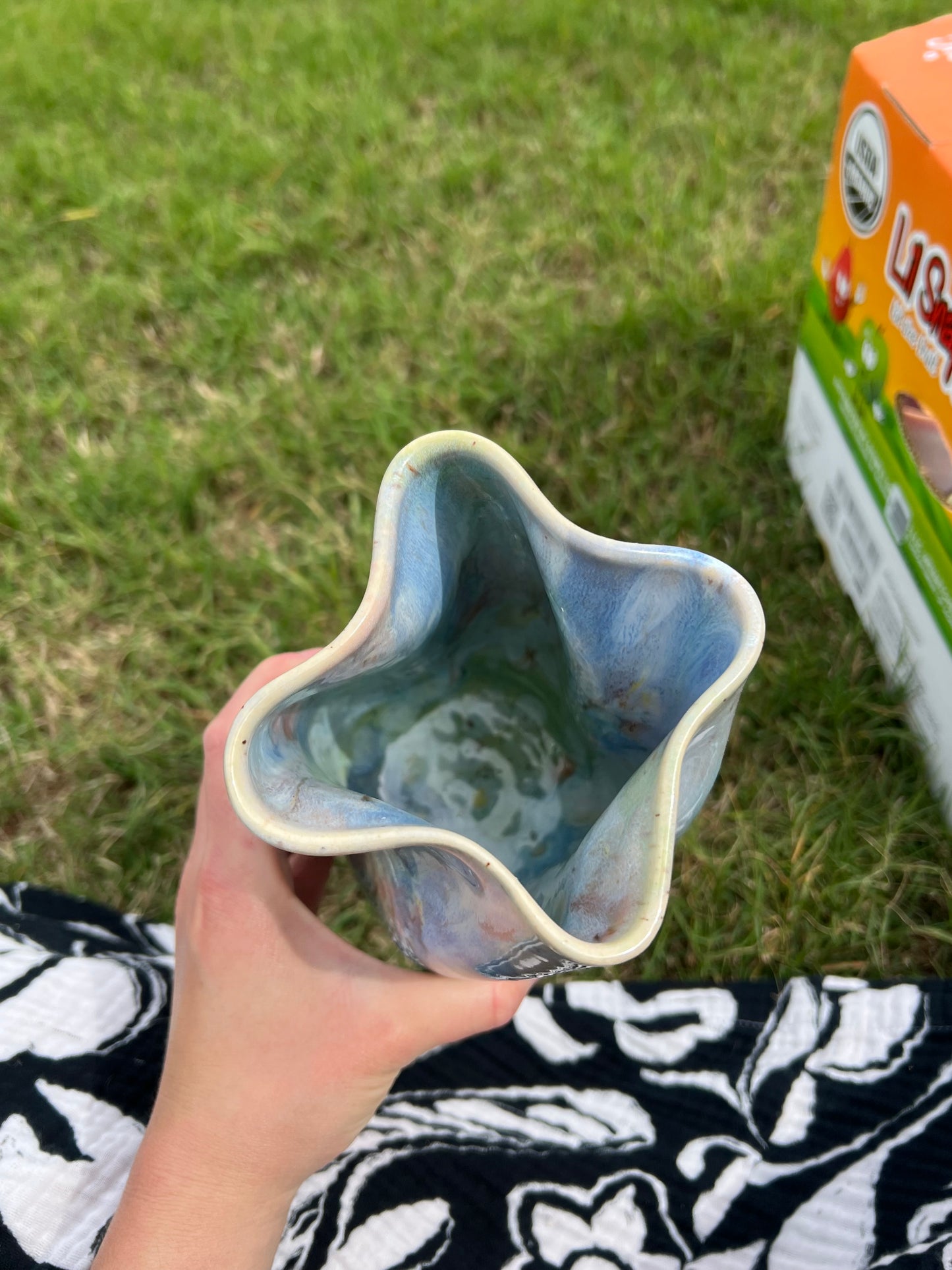 Pastel dream medium organic vase