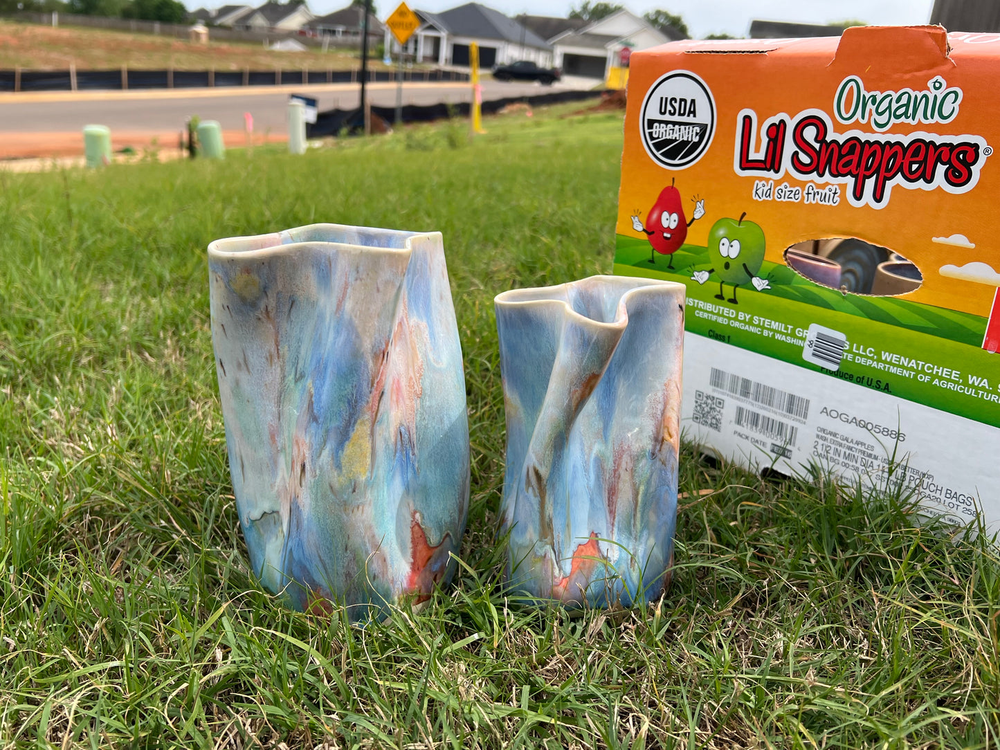 Pastel dream medium organic vase