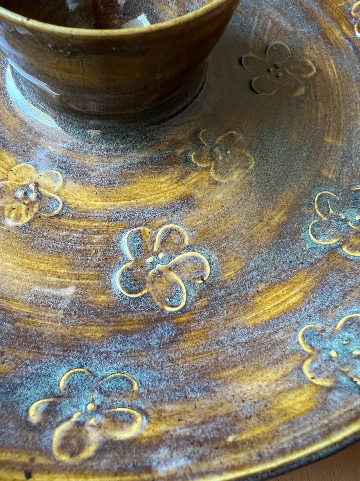 Floral Chip and Dip Platter