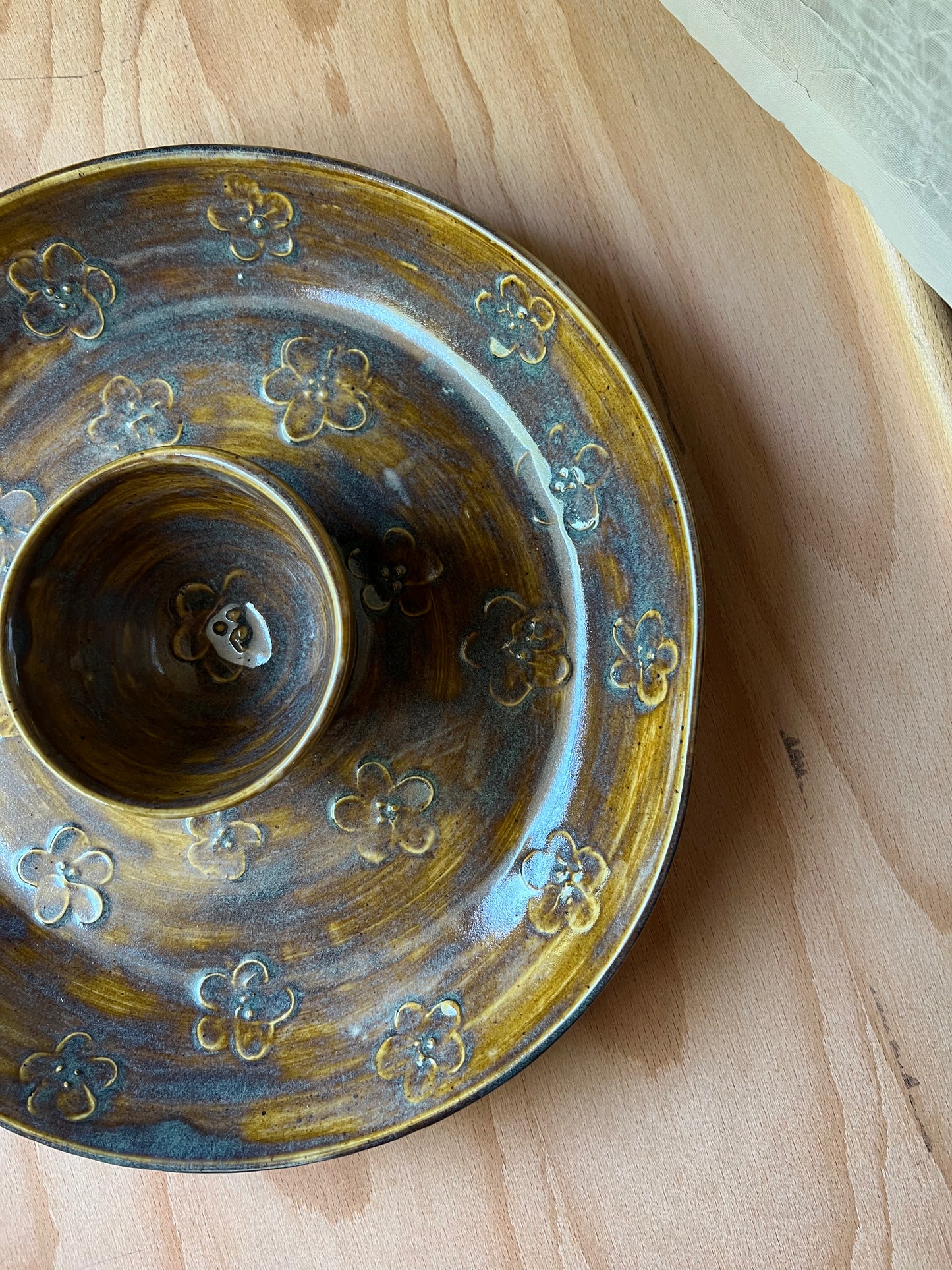 Floral Chip and Dip Platter