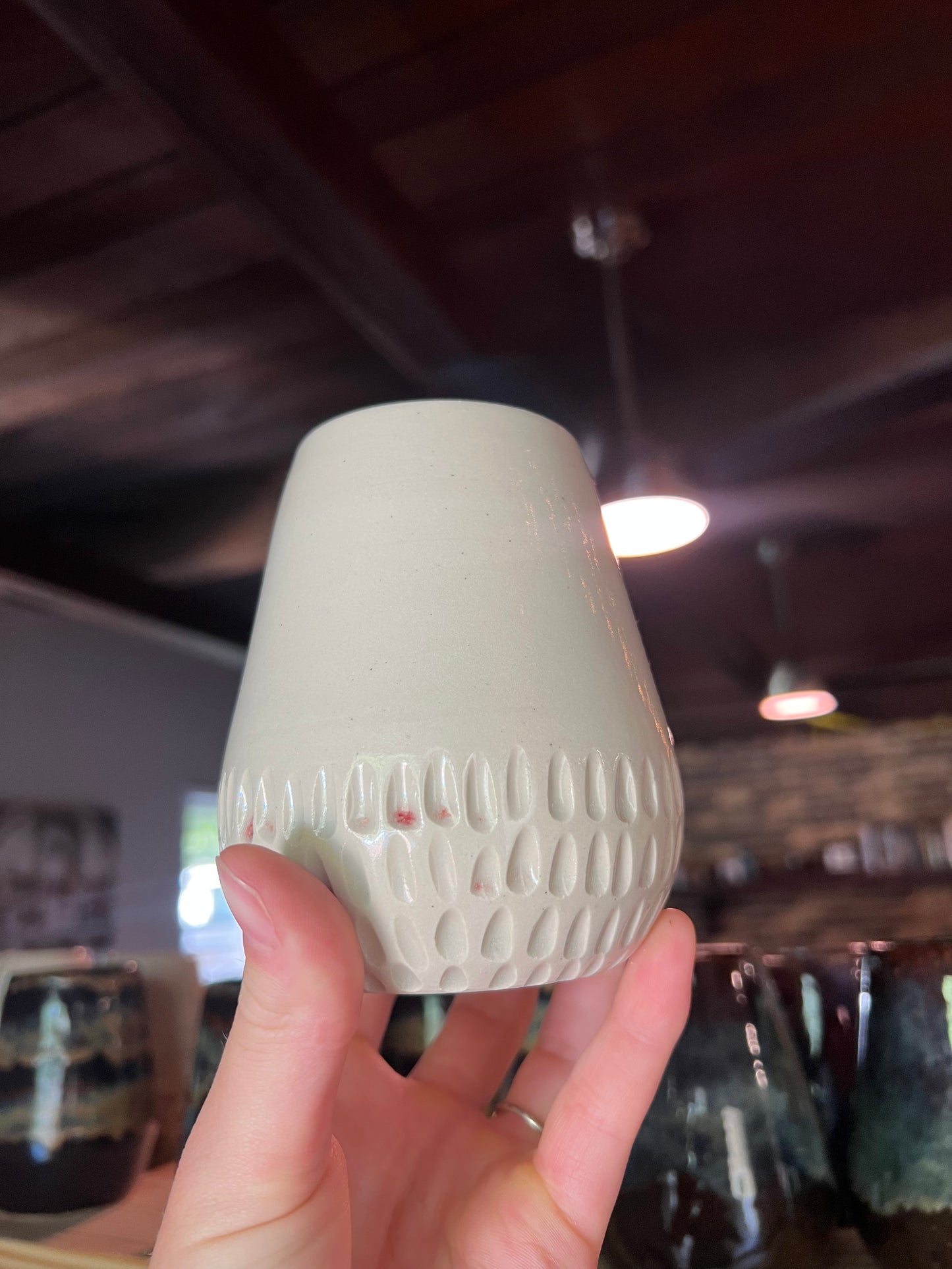 Dimpled Bone Wine Cups
