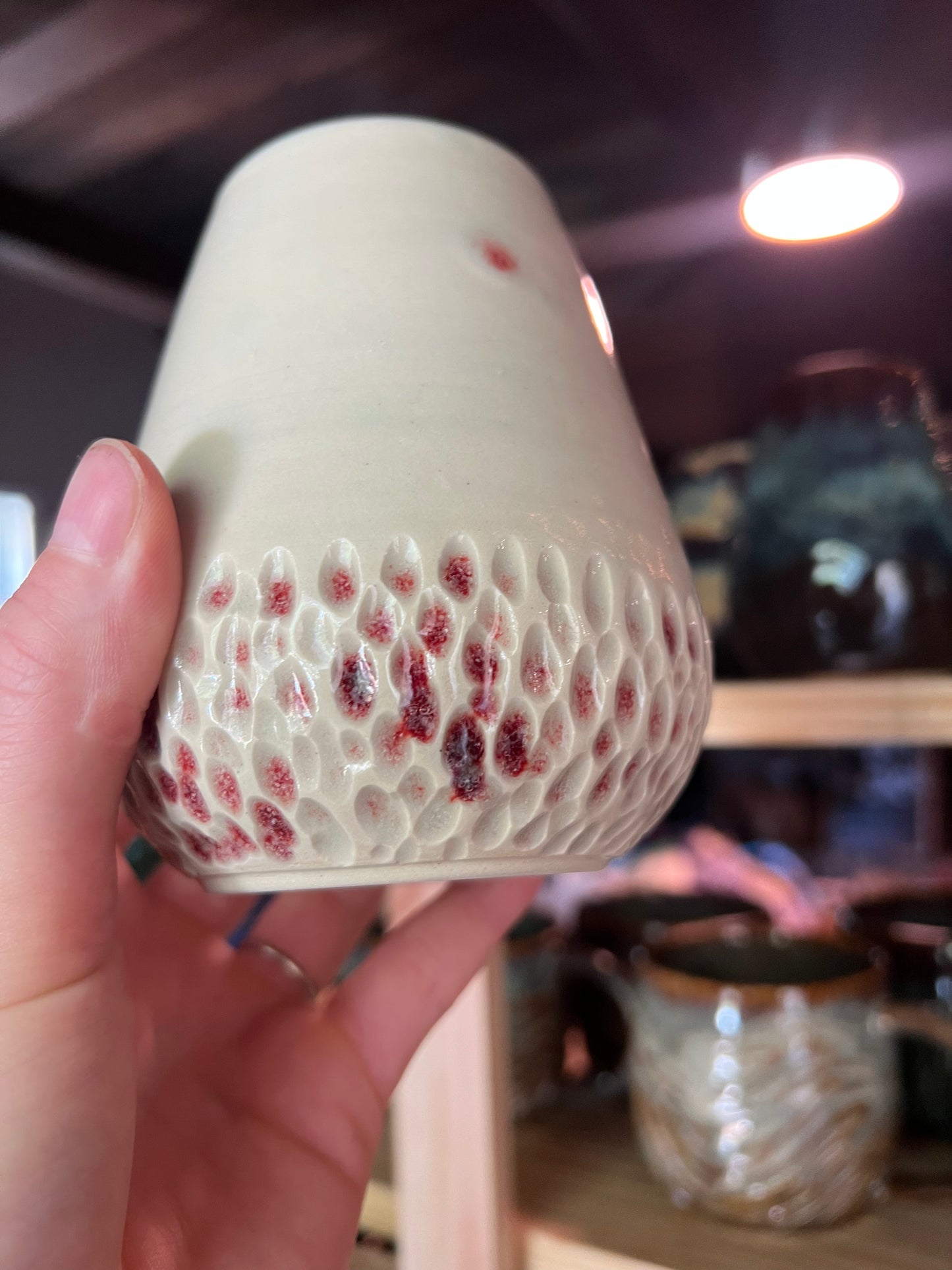 Dimpled Bone Wine Cups