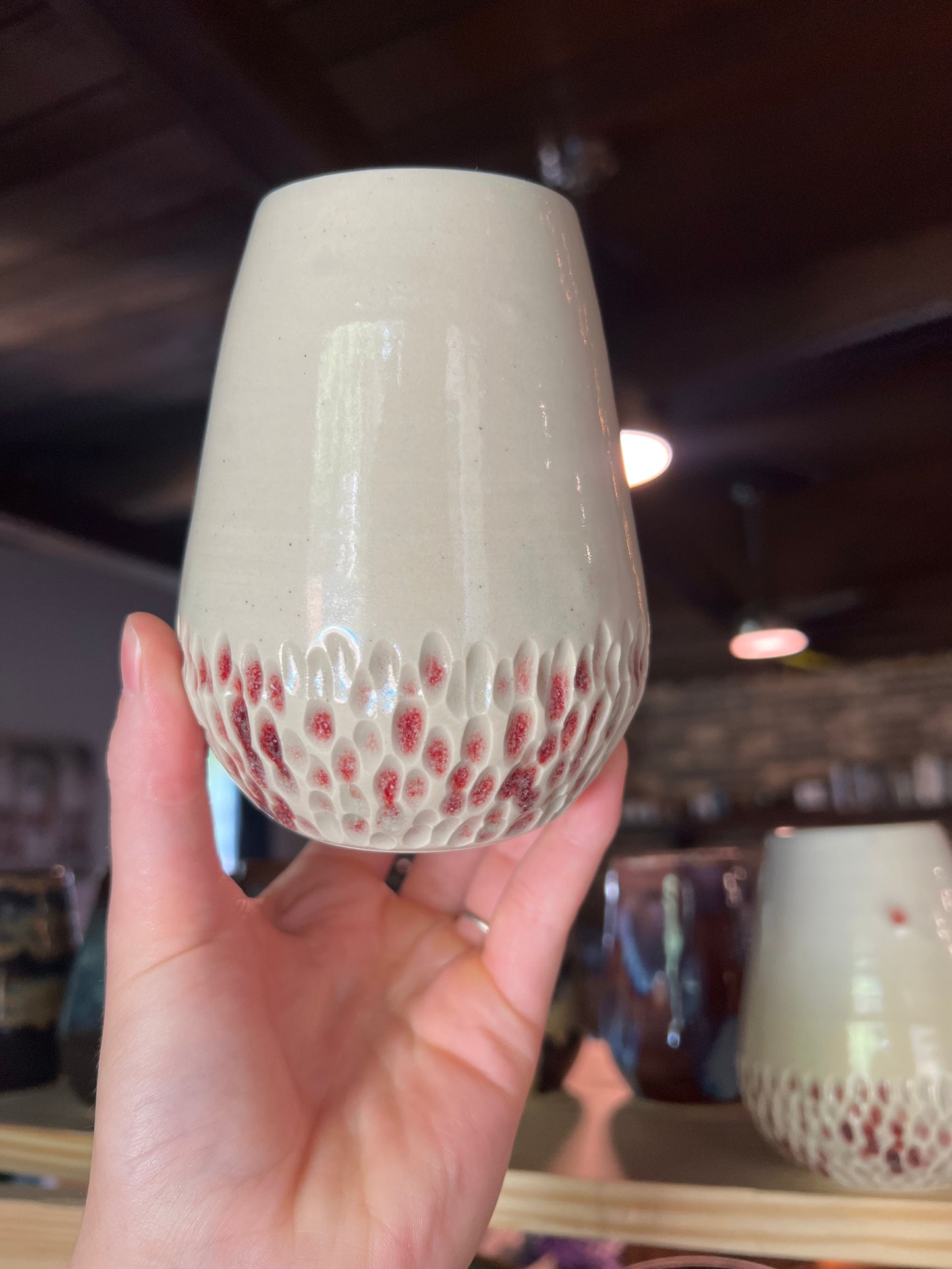 Dimpled Bone Wine Cups