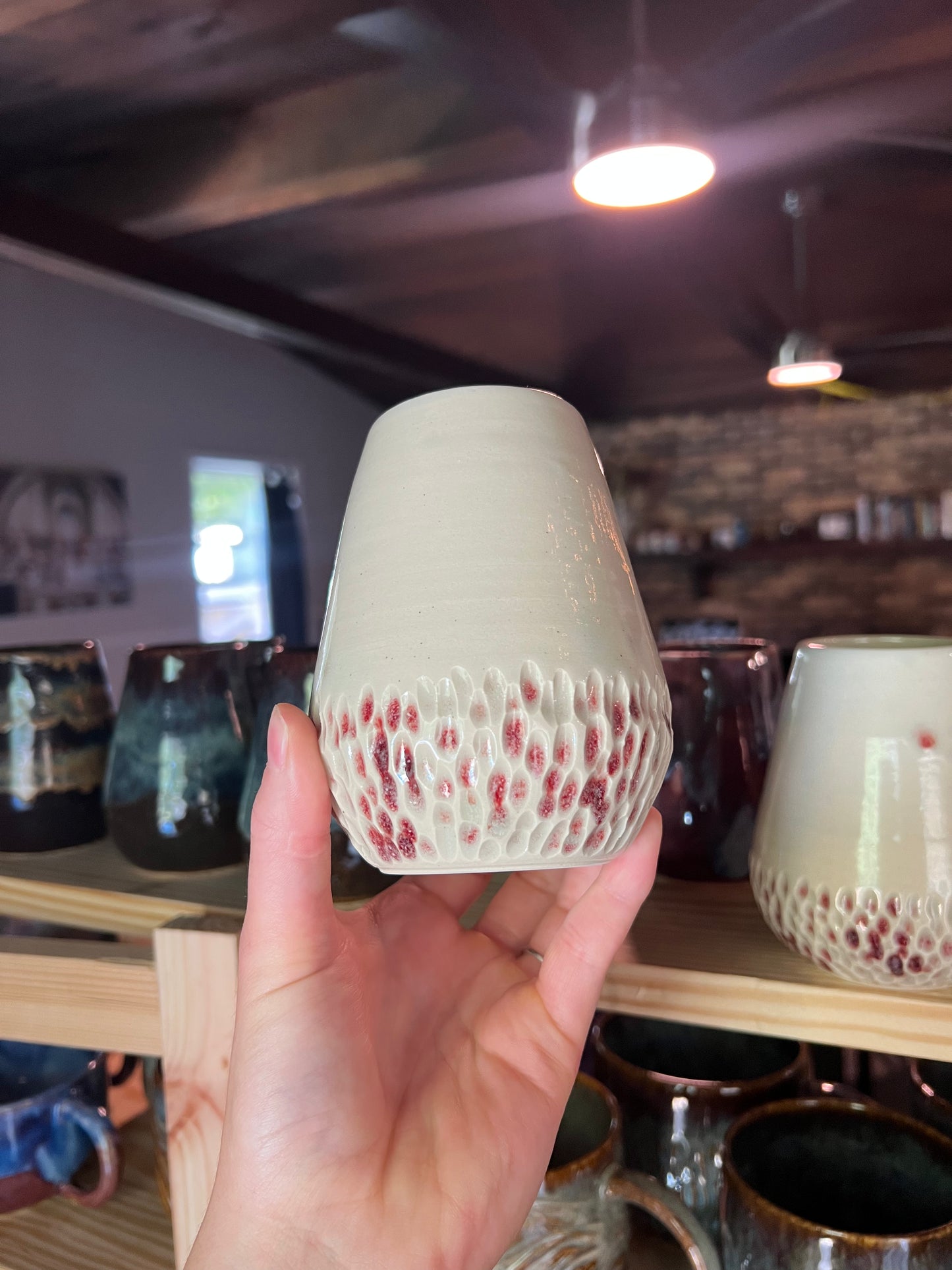 Dimpled Bone Wine Cups