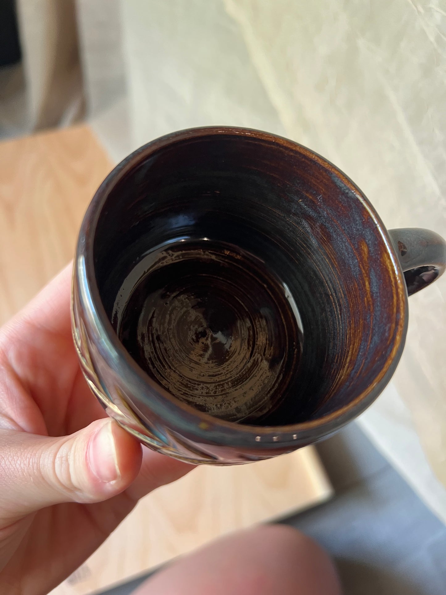 Rust Zig Zag Espresso Mug