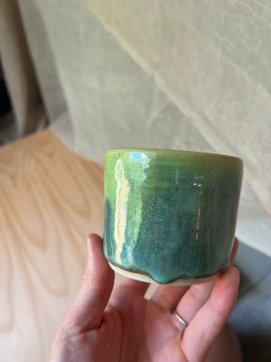 Green Drip Pencil Cup