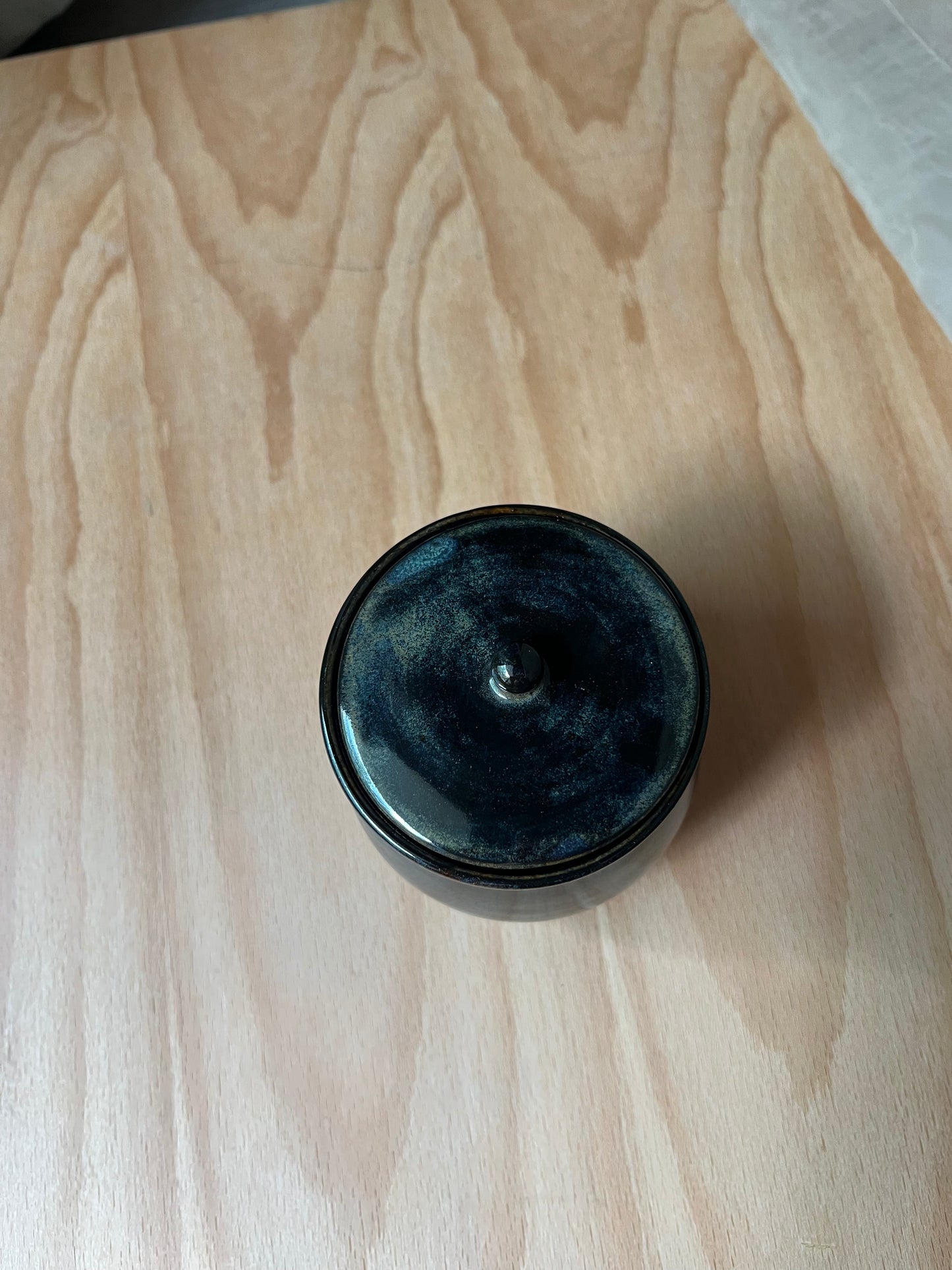 Small Lidded Jar Dark